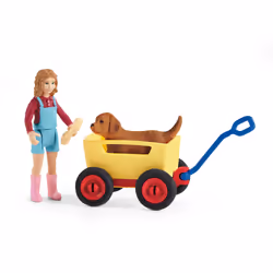 schleich Farm Life Puppy Wagon Ride