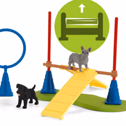 schleich Farm Life Puppy Agility Training