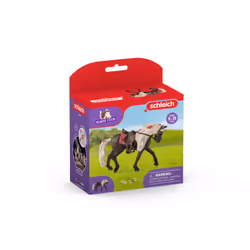 schleich HORSE CLUB Jument Rocky Mountain Spectacle équestre, 5 an(s), Beige, Marron, Rouge