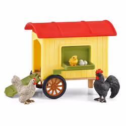 schleich Mobile Chicken Coop, Multicolore