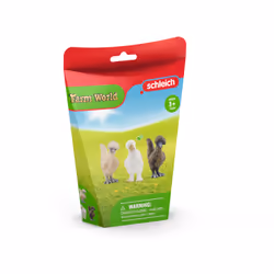 schleich Farm World Trio de poules, 3 an(s), Multicolore