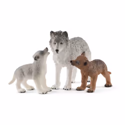 schleich WILD LIFE Maman loup avec louveteaux - Vue supplémentaire 4