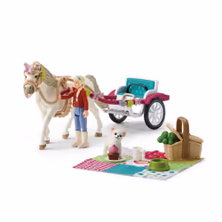 schleich HORSE CLUB Calèche pour le spectacle équestre, Ferme, 5 an(s), Multicolore, Plastique