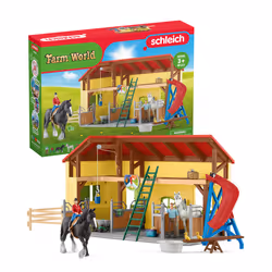 schleich Farm World Écurie, 3 an(s), Multicolore, Plastique