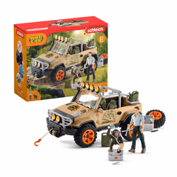 schleich WILD LIFE Véhicule tout-terrain avec treuil, 3 an(s), Multicolore