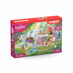 schleich BAYALA Maison-fleur pailletée avec licornes, lac et écurie