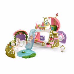 schleich BAYALA Maison-fleur pailletée avec licornes, lac et écurie - Vue supplémentaire 4