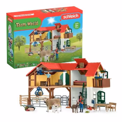 schleich FARM WORLD Ferme avec étable et animaux, Kit de jeu, Farm World, 3 an(s), Multicolore, Plastique