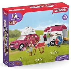 schleich HORSE CLUB Grand voyage équestre en voiture et remorque