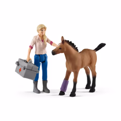 schleich Farm World Visite du vétérinaire pour jument et poulain - Vue supplémentaire 6