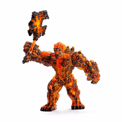 schleich ELDRADOR CREATURES Golem de lave avec arme, 7 an(s), Marron, Orange, 1 pièce(s)