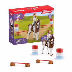 schleich HORSE CLUB Kit d'équitation western d'Hannah, 5 an(s), Multicolore
