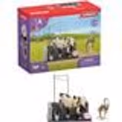 Box Lavage Chevaux avec Figurine Cheval et Cavalier - Coffret de Lavage de Chevaux de 11 Pièces avec Cheval Cavalier et