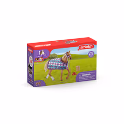 schleich HORSE CLUB Pur-sang anglais avec couverture