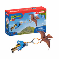 schleich Dinosaurs Poursuite en jetpack, 4 an(s), Multicolore