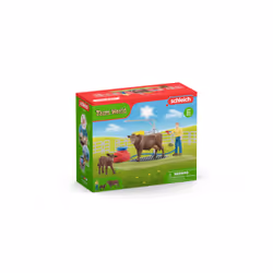 schleich FARM WORLD Station de lavage pour vaches