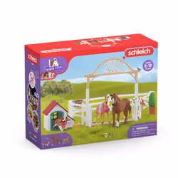 schleich HORSE CLUB chevaux invités d’Hannah avec chienne Ruby
