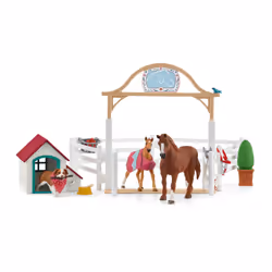 schleich HORSE CLUB chevaux invités d’Hannah avec chienne Ruby