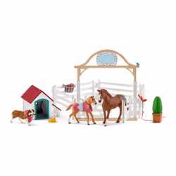 schleich HORSE CLUB chevaux invités d'Hannah avec chienne Ruby - Vue supplémentaire 5