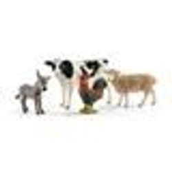 Figurines 4 animaux de la ferme Coffret de 4 animaux Schleich 42385 Farm World Dès 3 ans