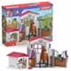Box avec Jument Hanovrien et Berger Australien Figurine cheval et accessoires SCHLEICH 72218 Horse Club dès 5 ans