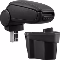 Accoudoir central console pour : Kia Rio 3ème génération (Type UB, depuis 2011) matériel : cuir synthétique couleur : noir av ...