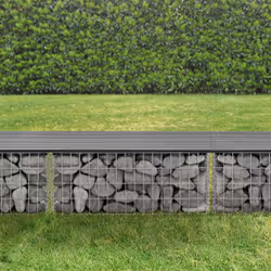 WPC Banc du jardin gabion Détails du produit: - Siège du banc de WPC de longue vie - Gabion du grillage galvanisé - Résistant ...
