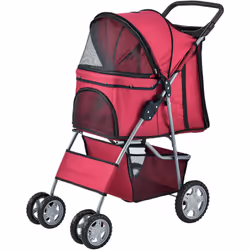 Poussette pour chiens, chats et autres petits animaux de compagnie Elle fournit à votre animal de compagnie un maximum de con ...