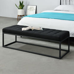 Tabouret Rembourré Salta 120 x 40 x 38 cm Noir [ Pro.tec
