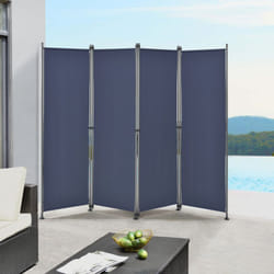 Brise-vue Modica à 4 Panneaux Polyester 215 x 170 cm Bleu Foncé [ Pro.tec