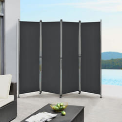 Brise-vue Modica à 4 Panneaux Polyester 215 x 170 cm Noir [ Pro.tec