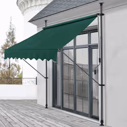 Auvent rétractable Ce store banne manuel est un choix parfait pour ombrager votre terrasse ou balcon. Une solution téléscopiq ...