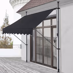 Auvent rétractable Ce store banne manuel est un choix parfait pour ombrager votre terrasse ou balcon. Une solution téléscopiq ...