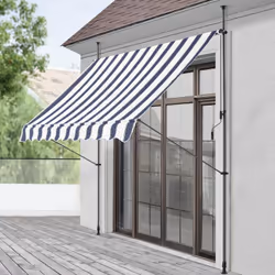 Auvent rétractable Ce store banne manuel est un choix parfait pour ombrager votre terrasse ou balcon. Une solution téléscopiq ...