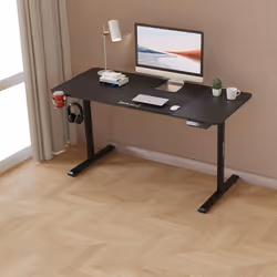 Bureau électrique Hayward à hauteur réglable 140 x 60 x 72 - 117 cm noir