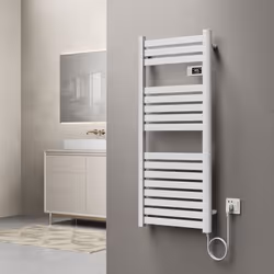 Sèche-serviettes électrique Ringebu 120 x 50 cm 500W blanc