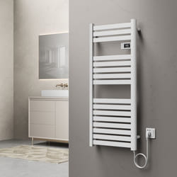 Sèche-serviettes électrique Ringebu 120 x 50 cm 500W blanc