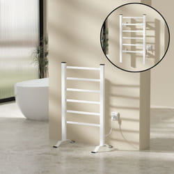 Sèche-serviettes électrique Savitaipale avec radiateur 85 x 55 cm 100W blanc Pro.tec