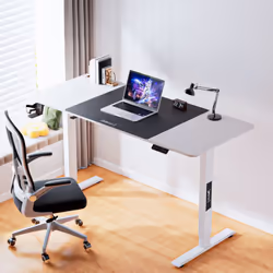 Bureau électrique à hauteur réglable La hauteur de cette table peut être réglée sans effort et vite, par une simple pression  ...