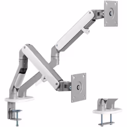 Support double d'écran Ce support double d'écran offre une grande flexibilité pour positionner vos écrans LED ou LCD sur votr ...