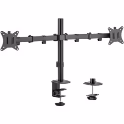 Support double d'écran Ce support double d'écran offre une grande flexibilité pour positionner vos écrans LED ou LCD sur votr ...
