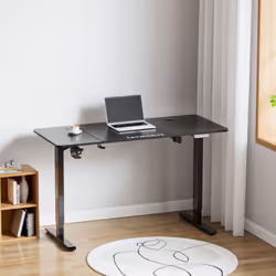 Bureau électrique à hauteur réglable La hauteur de cette table peut être réglée sans effort et vite, par une simple pression ...