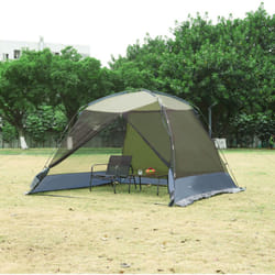 Tonnelle de jardin Beekdaelen 305 x 305 x 213 cm vert olive gris Pro.tec