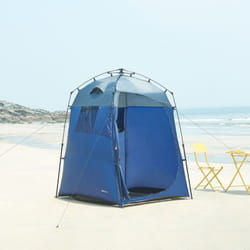 Tente de douche Ayas 150 x 150 x 200 cm bleu gris Pro.tec