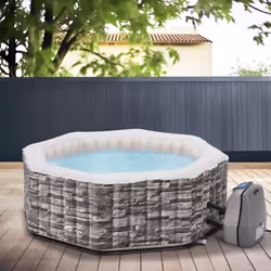 Spa gonflable Plongez dans une relaxation totale avec notre spa gonflable pour extérieur. Il peut acceuillir confortablement  ...