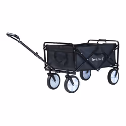 Chariot de jardin Stenlille pliable capacité de charge 80 kg noir