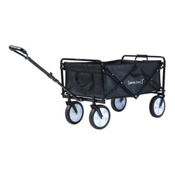 Chariot de jardin Stenlille pliable capacité de charge 80 kg noir