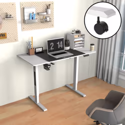 Bureau électrique à hauteur réglable La hauteur de cette table peut être réglée sans effort et vite, par une simple pression  ...