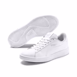 PUMA Smash V2 L JR, Mâle, Enfant, Chaussures de sport à la mode, Blanc, EUE, Monochromatique
