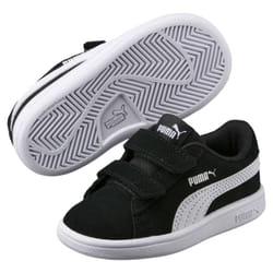 PUMA Preschool Smash V2 Unisexe 35 Noir, Blanc